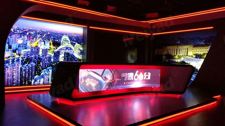 美亞迪P2.5柔性屏應(yīng)用于北京某電視臺